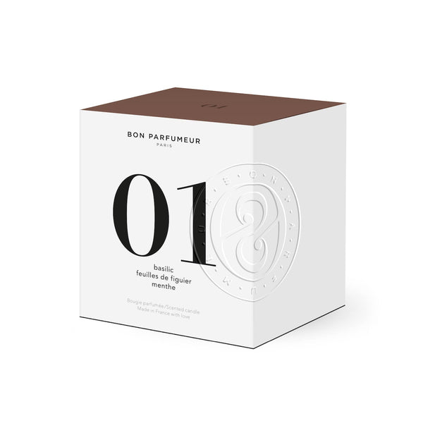 Bon Parfumeur - Candle 01 - Basil, Fig leaves and Mint