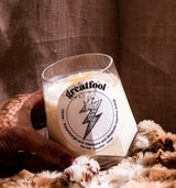 Great Fool -Citrine and the Queens - Crystal candle