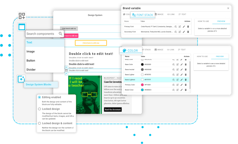 Build your own email specific design system